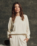 The Fleece Rookie Sweatshirt. Solid -- Washed White