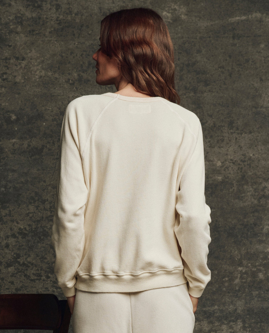 The Fleece Rookie Sweatshirt. Solid -- Washed White