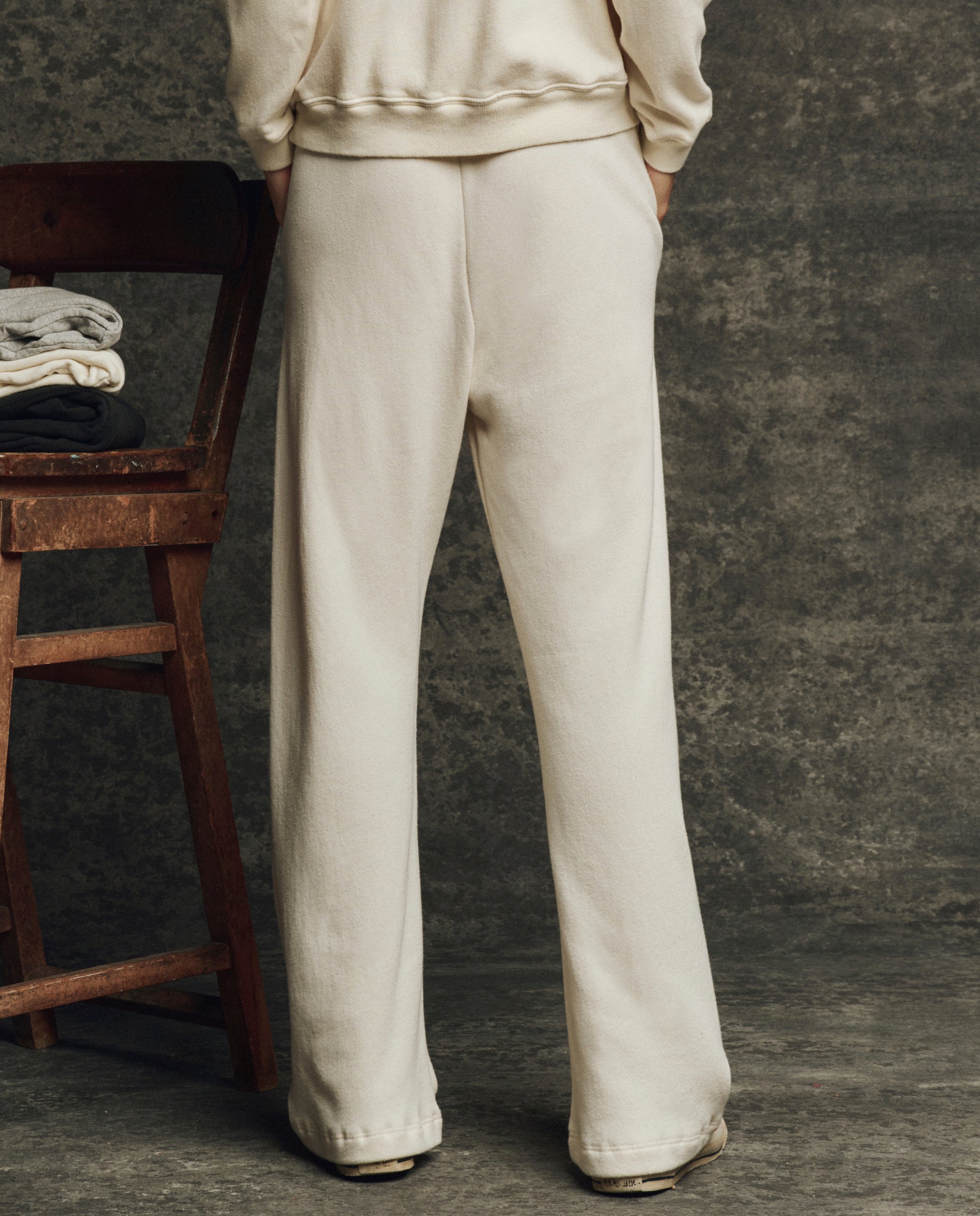 The Fleece Victory Sweatpant. Solid -- Washed White