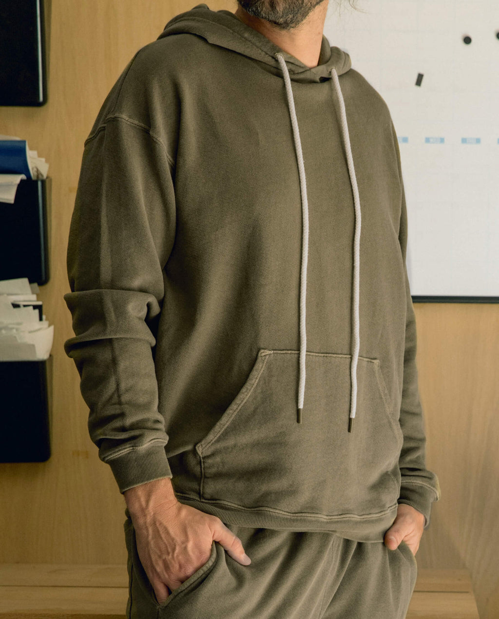 The Men's Gym Drawstring Hoodie. -- Dark Army