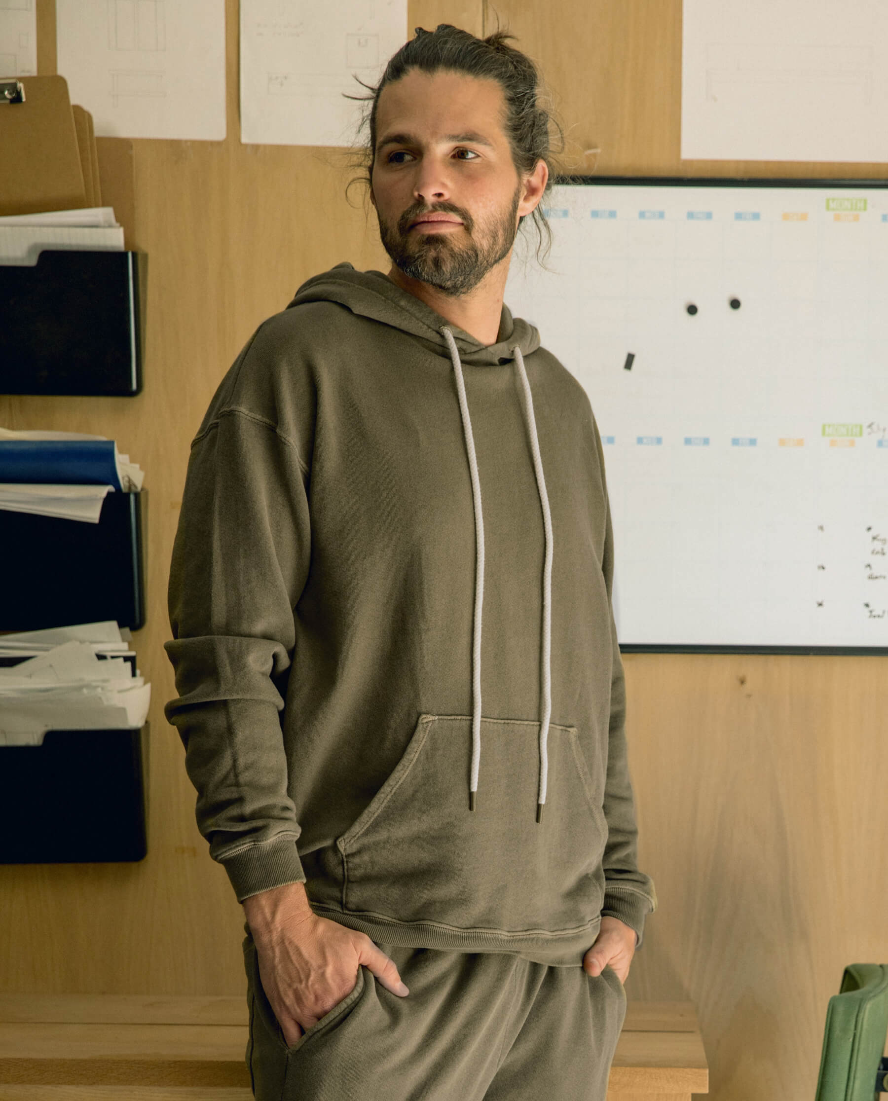 The Men's Gym Drawstring Hoodie. -- Dark Army