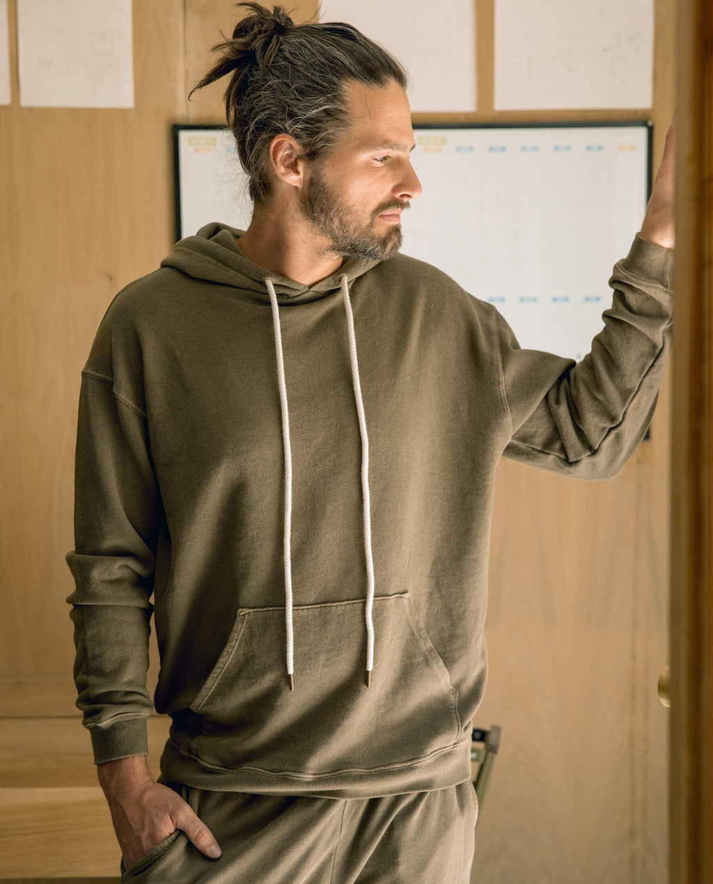 The Men's Gym Drawstring Hoodie. -- Dark Army
