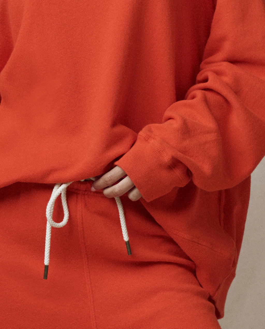 The Lap Sweatpant. Solid -- Persimmon