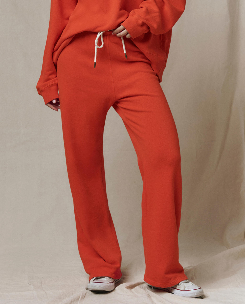 The Lap Sweatpant. Solid -- Persimmon