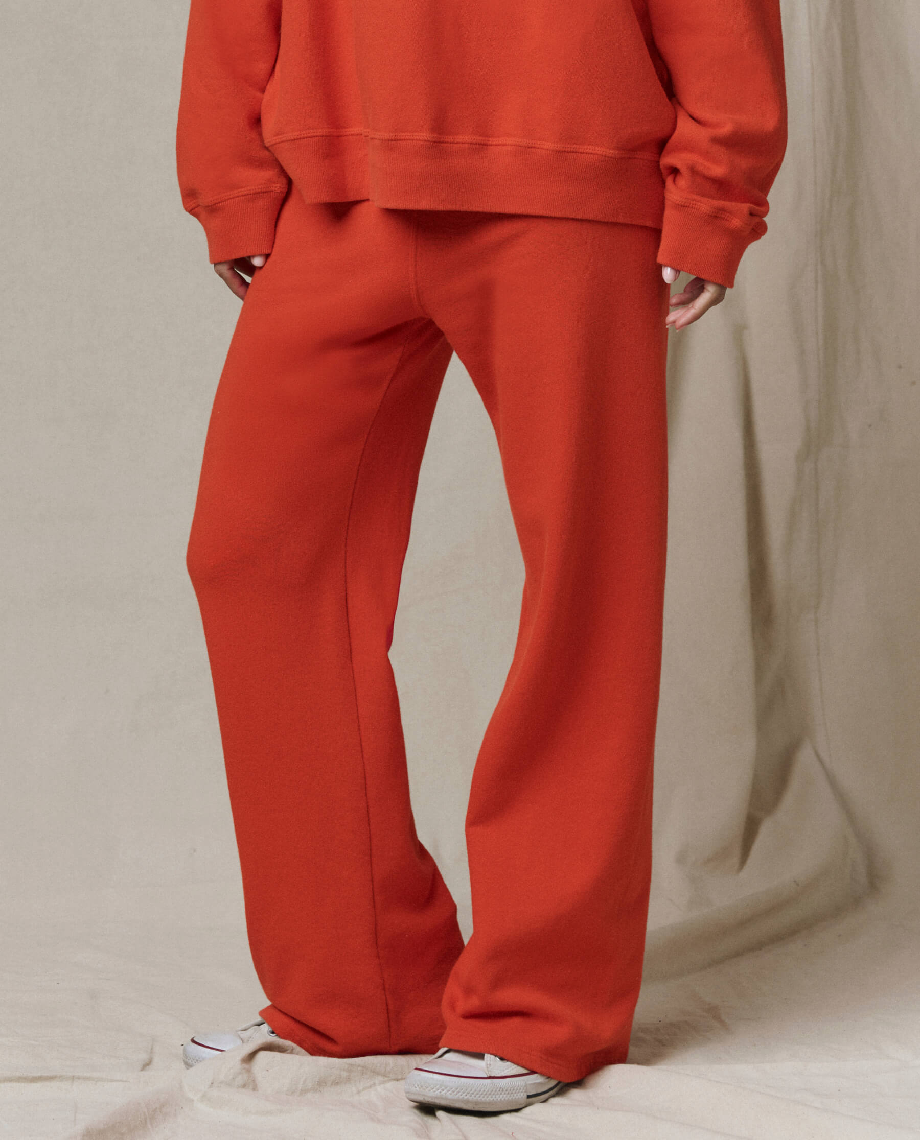 The Lap Sweatpant. Solid -- Persimmon