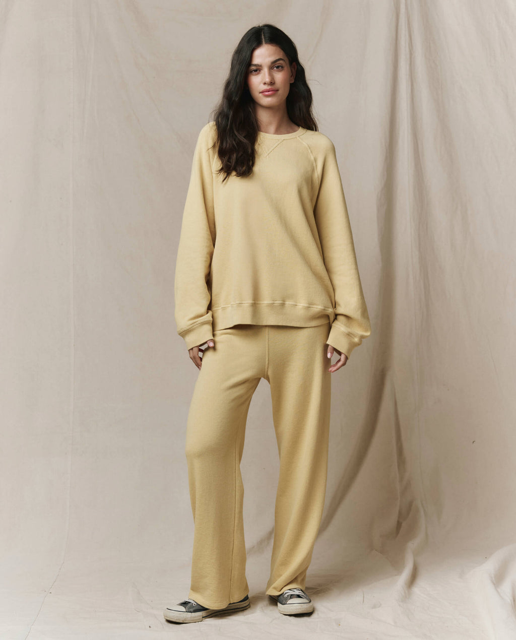 The Slouch Sweatshirt. Solid -- Butter Yellow