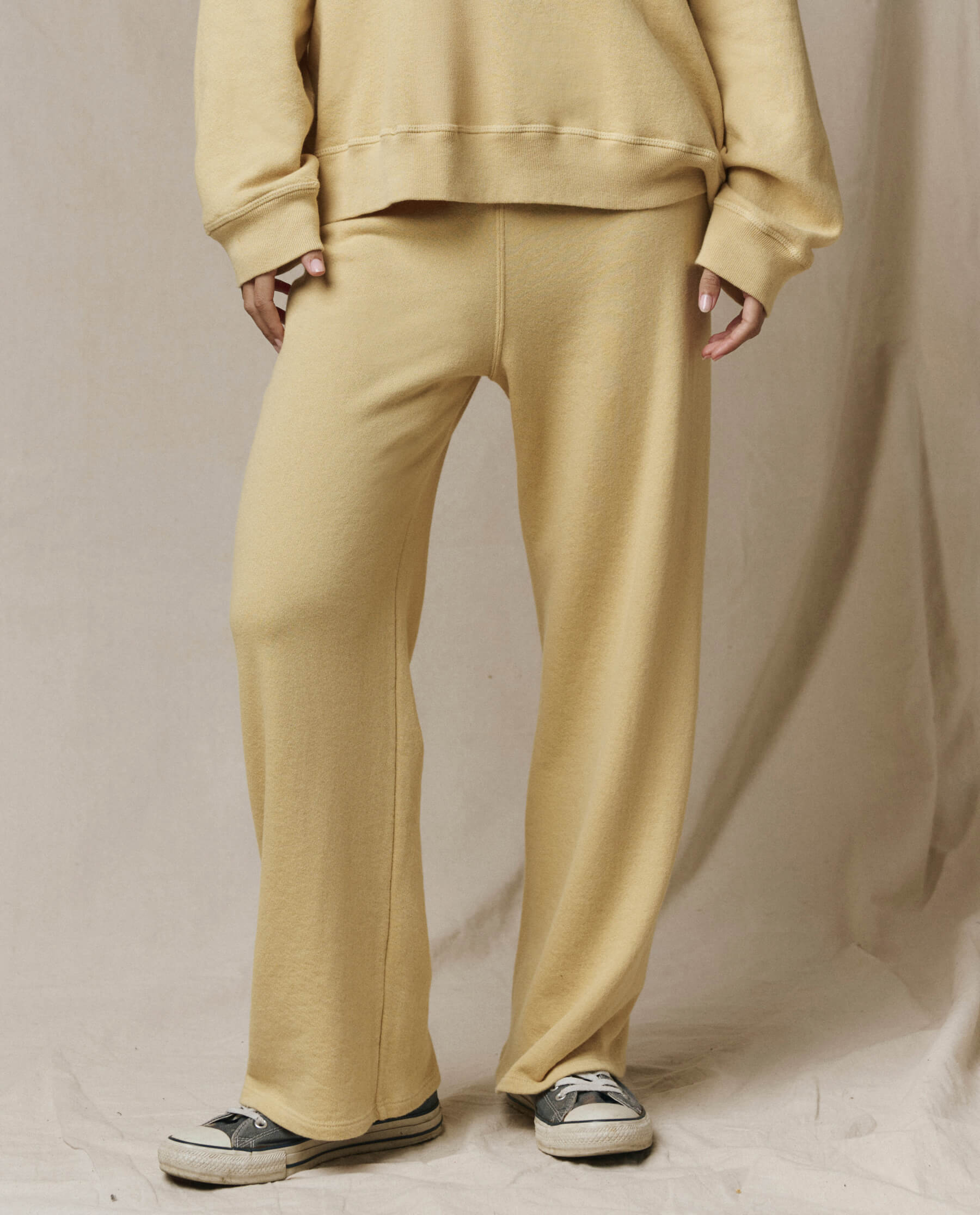 The Lap Sweatpant. Solid -- Butter Yellow