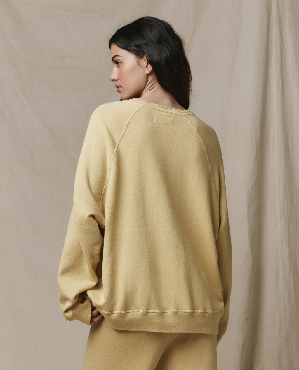 The Slouch Sweatshirt. Solid -- Butter Yellow