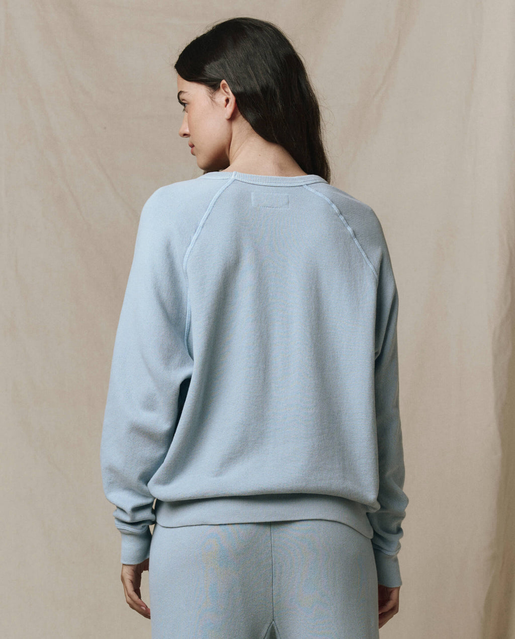 The College Sweatshirt. Solid -- Whisper Blue