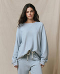 The Slouch Sweatshirt. Solid -- Whisper Blue