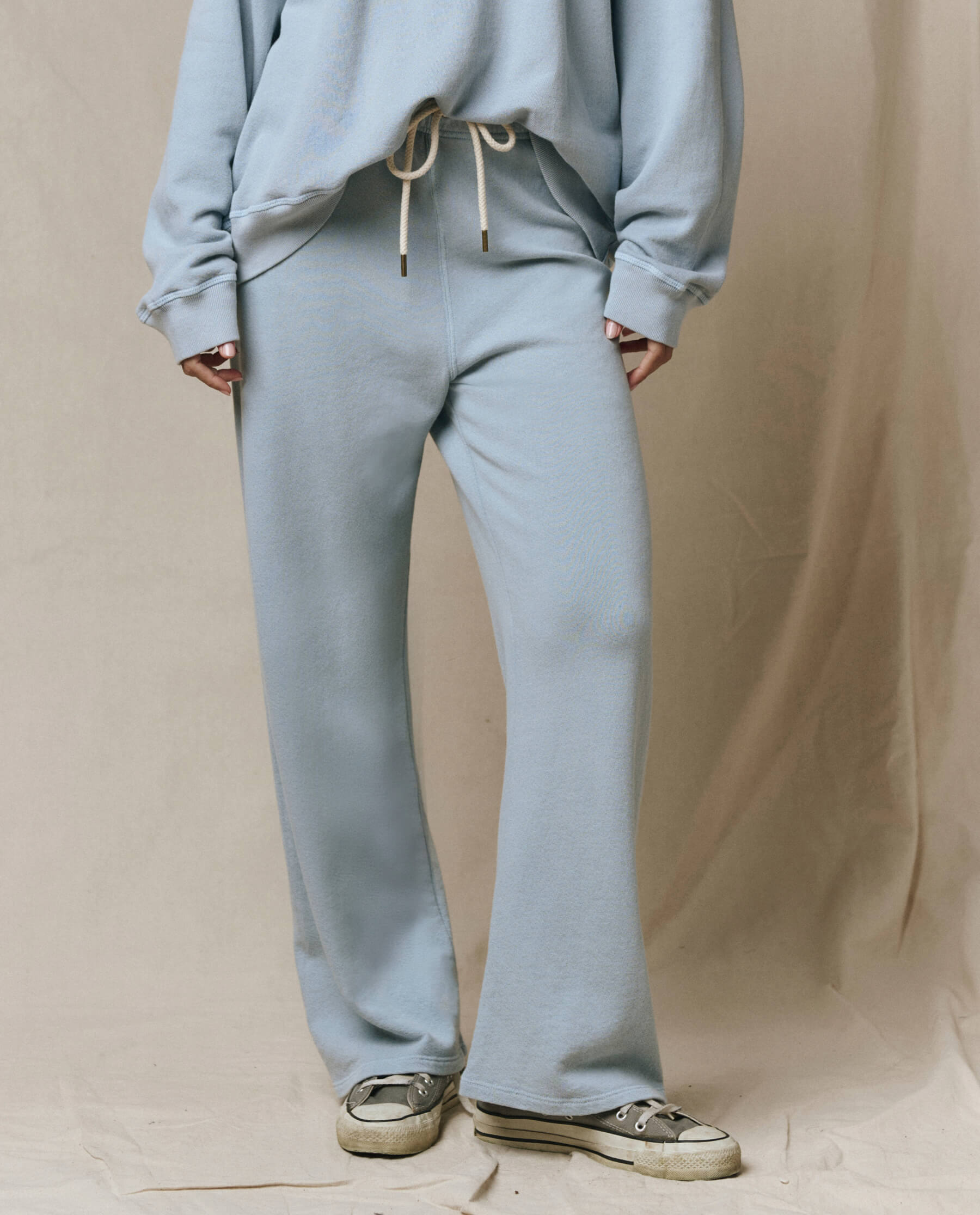The Lap Sweatpant. Solid -- Whisper Blue