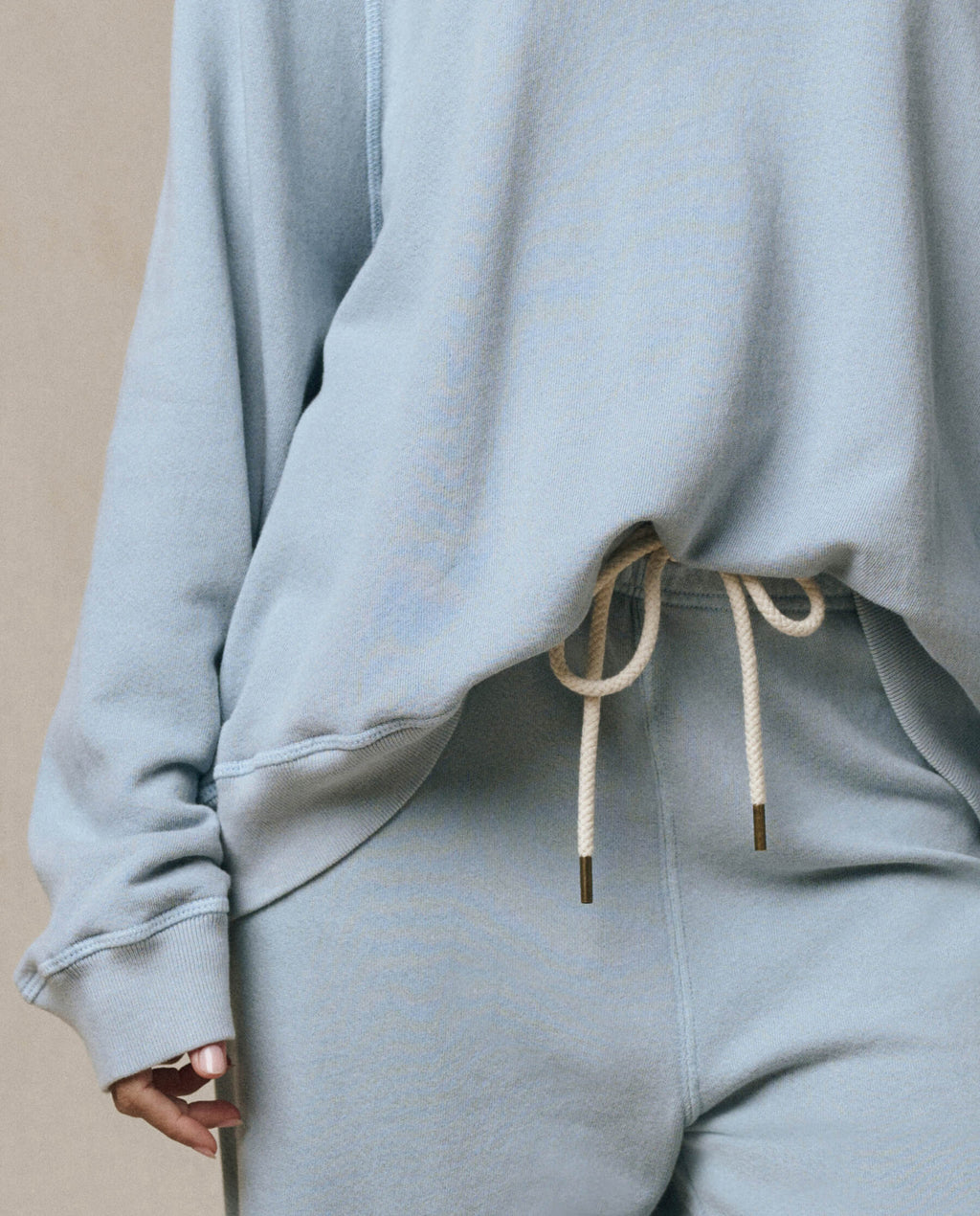The Slouch Sweatshirt. Solid -- Whisper Blue