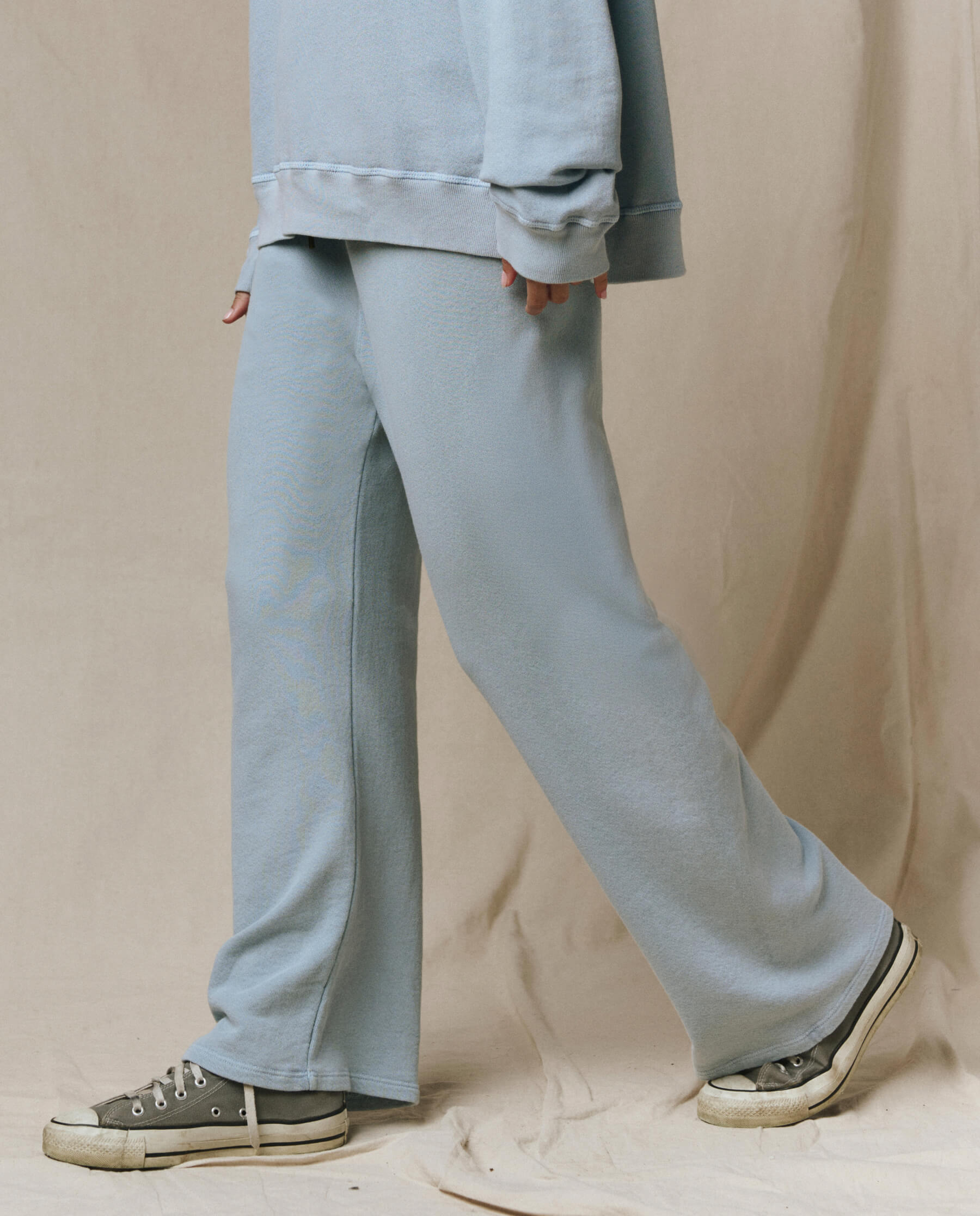 The Lap Sweatpant. Solid -- Whisper Blue