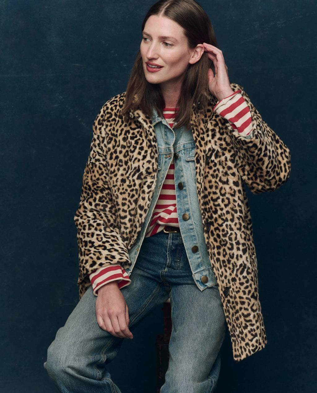 The Car Coat. -- Vintage Leopard