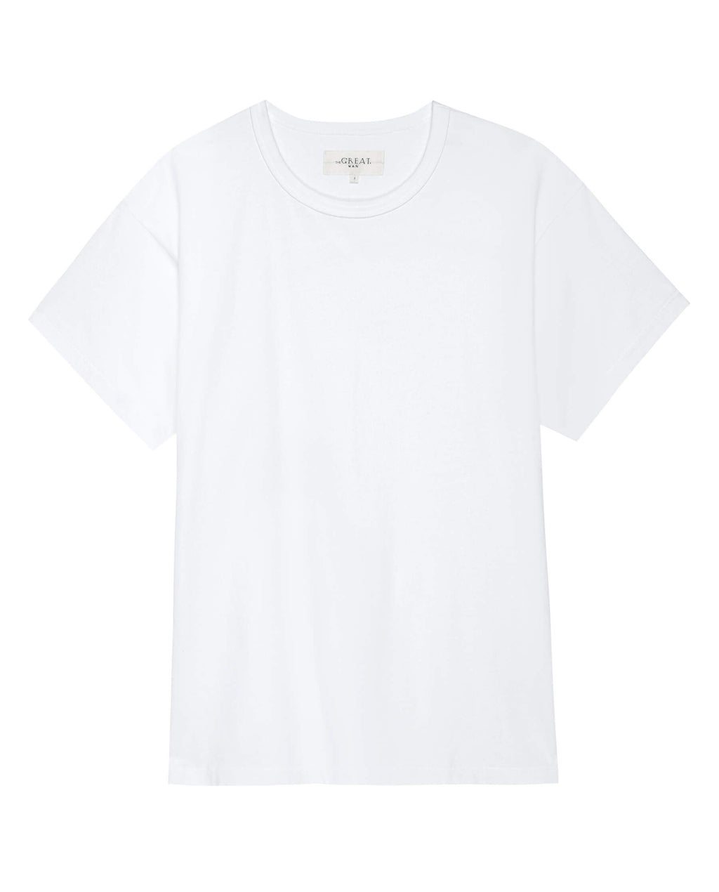 The Men's Pure Knits Boxy Crew. Solid -- True White