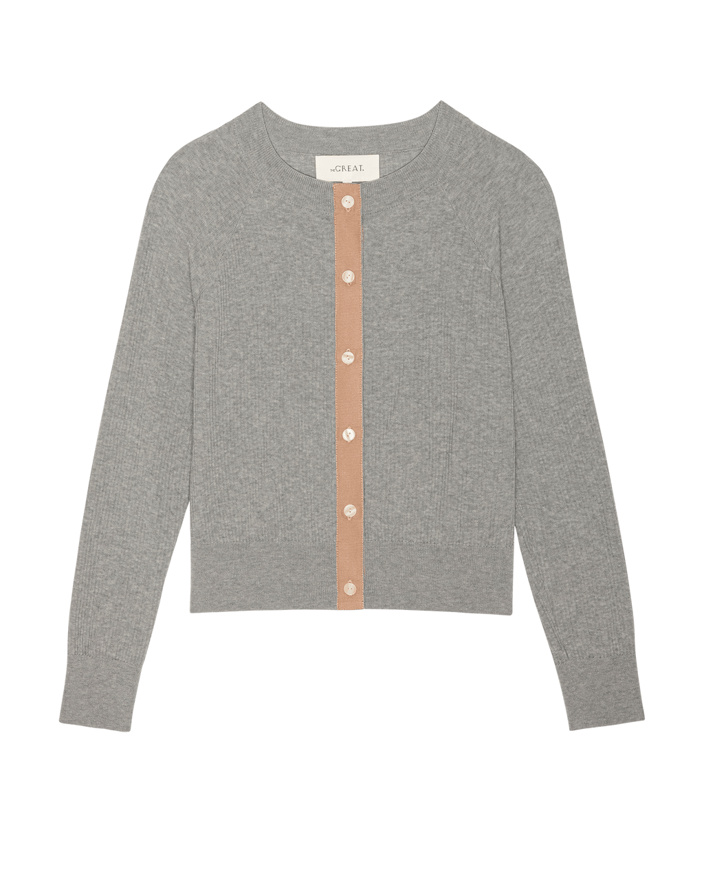 The Dainty Cardigan. -- Heather Grey