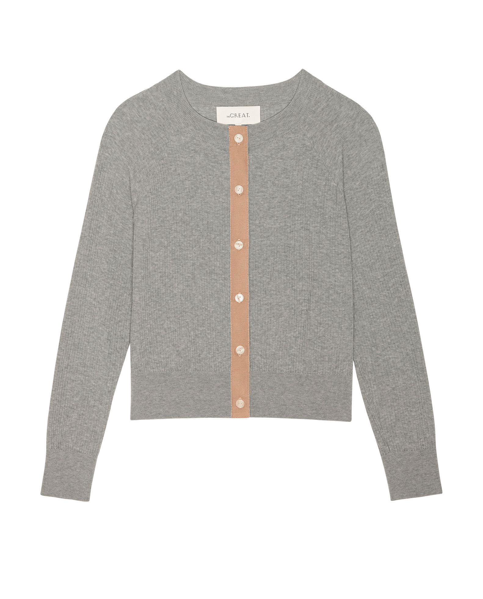 The Dainty Cardigan. -- Heather Grey