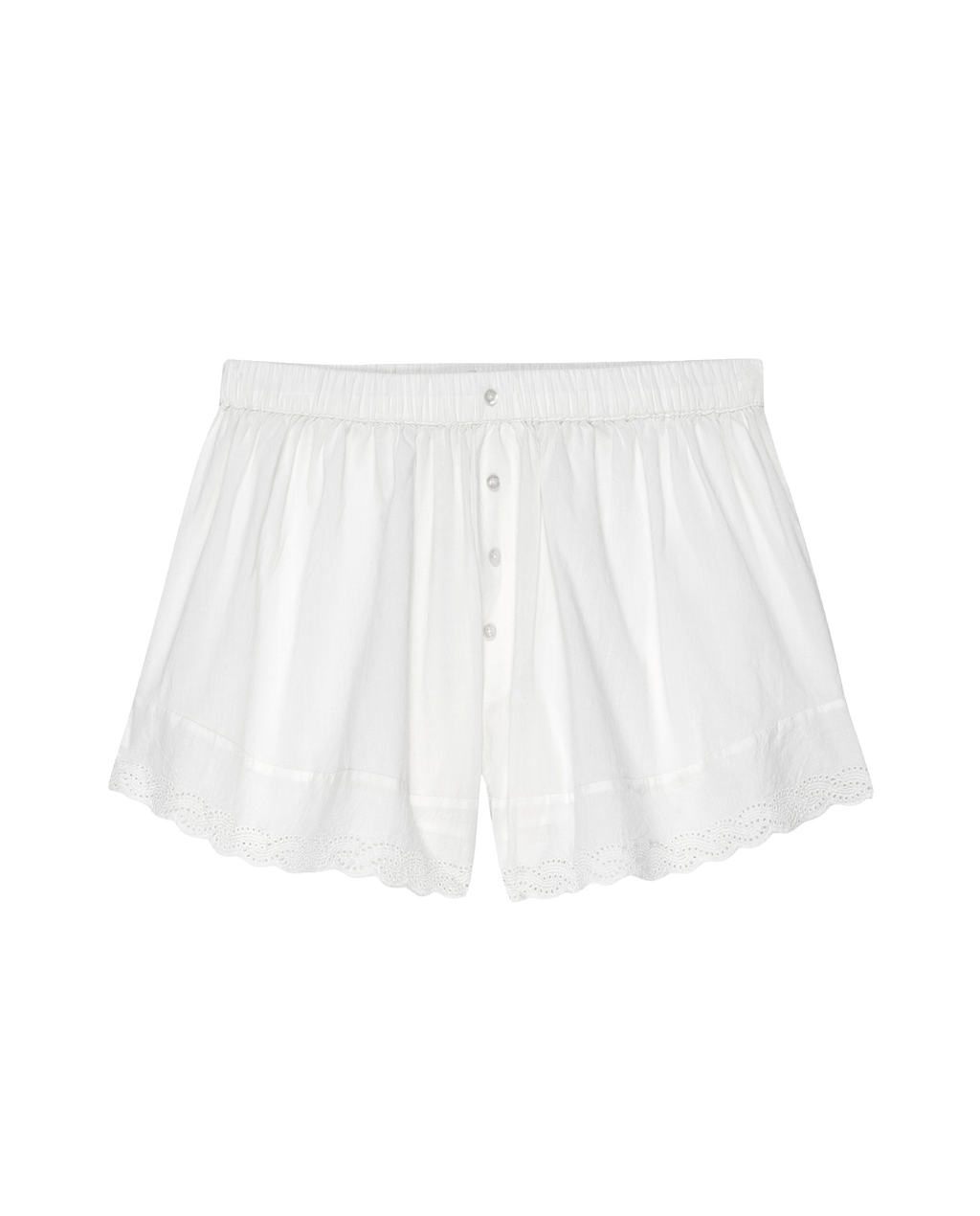 The Eyelet Tap Short. -- True White