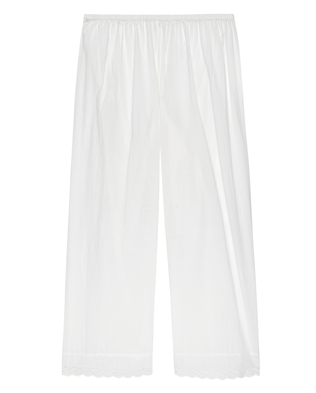 The Eyelet Easy Sleep Pant. -- True White