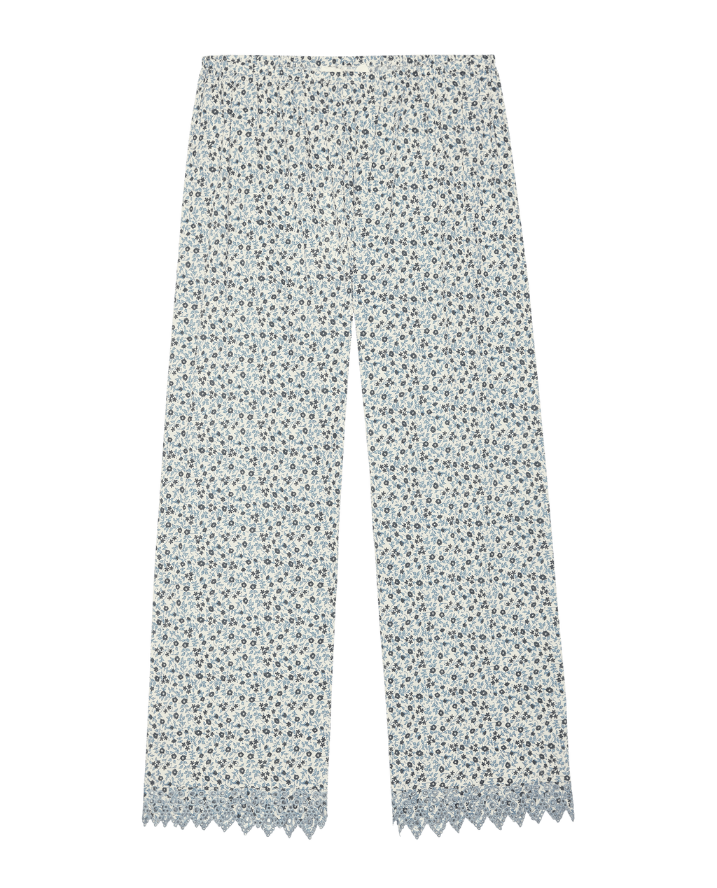 The Eyelet Easy Sleep Pant. -- Bluebell Ditsy