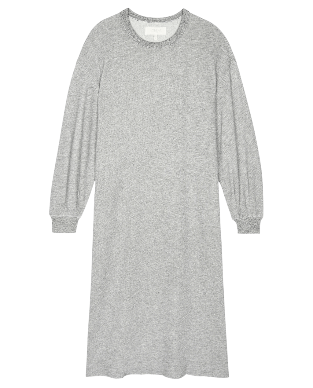 The Sweatshirt Dress. -- Light Heather Grey