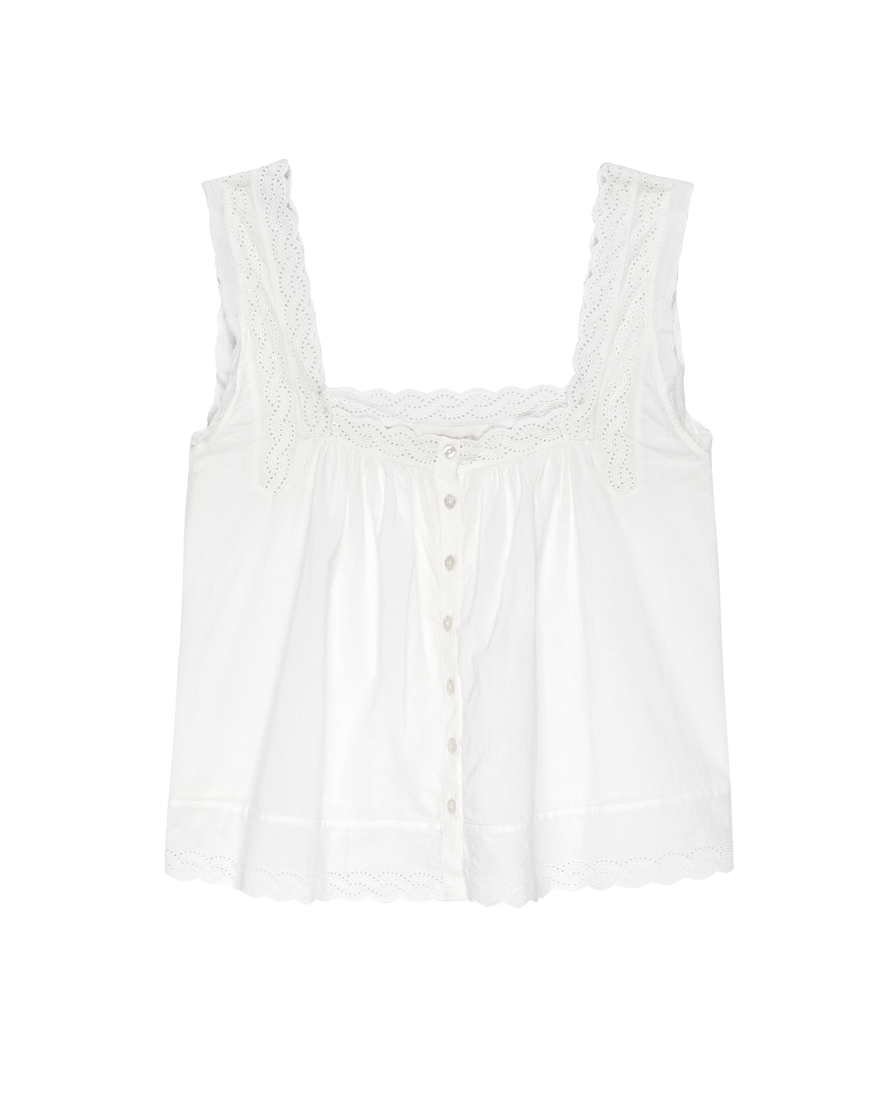 The Eyelet Tank. -- True White