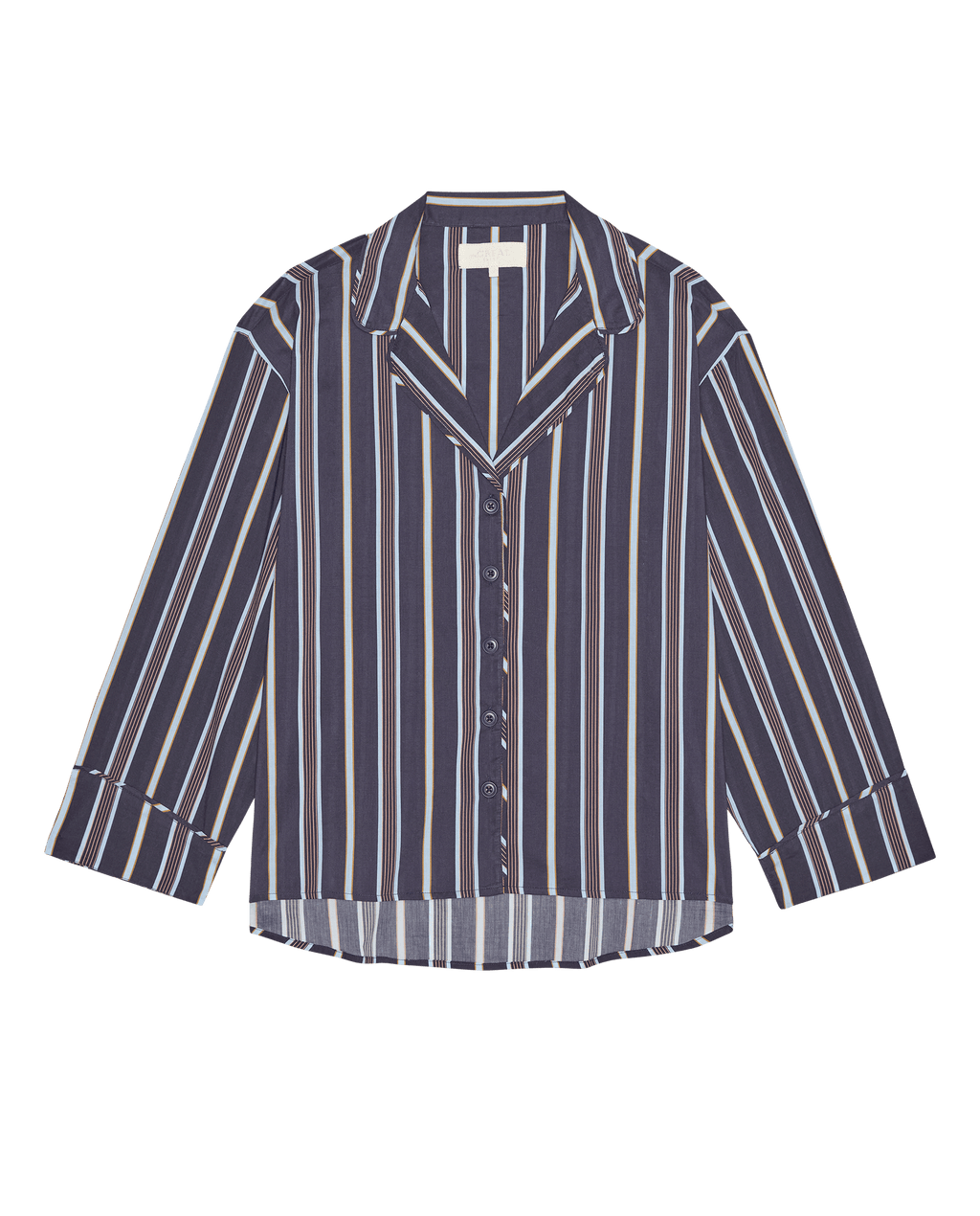 The Pajama Shirt. -- Coastline Stripe