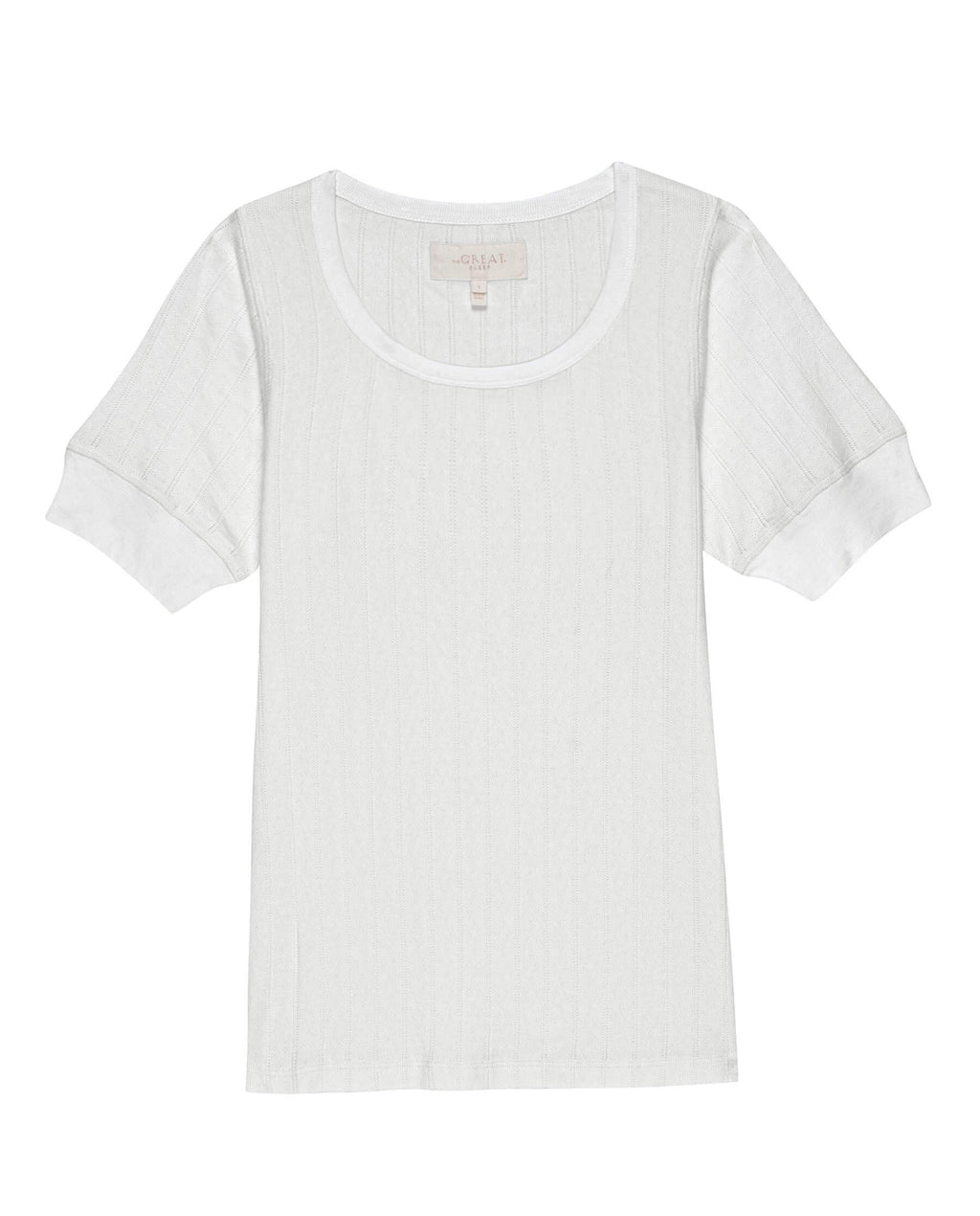 The Pointelle Ballet Tee. -- White