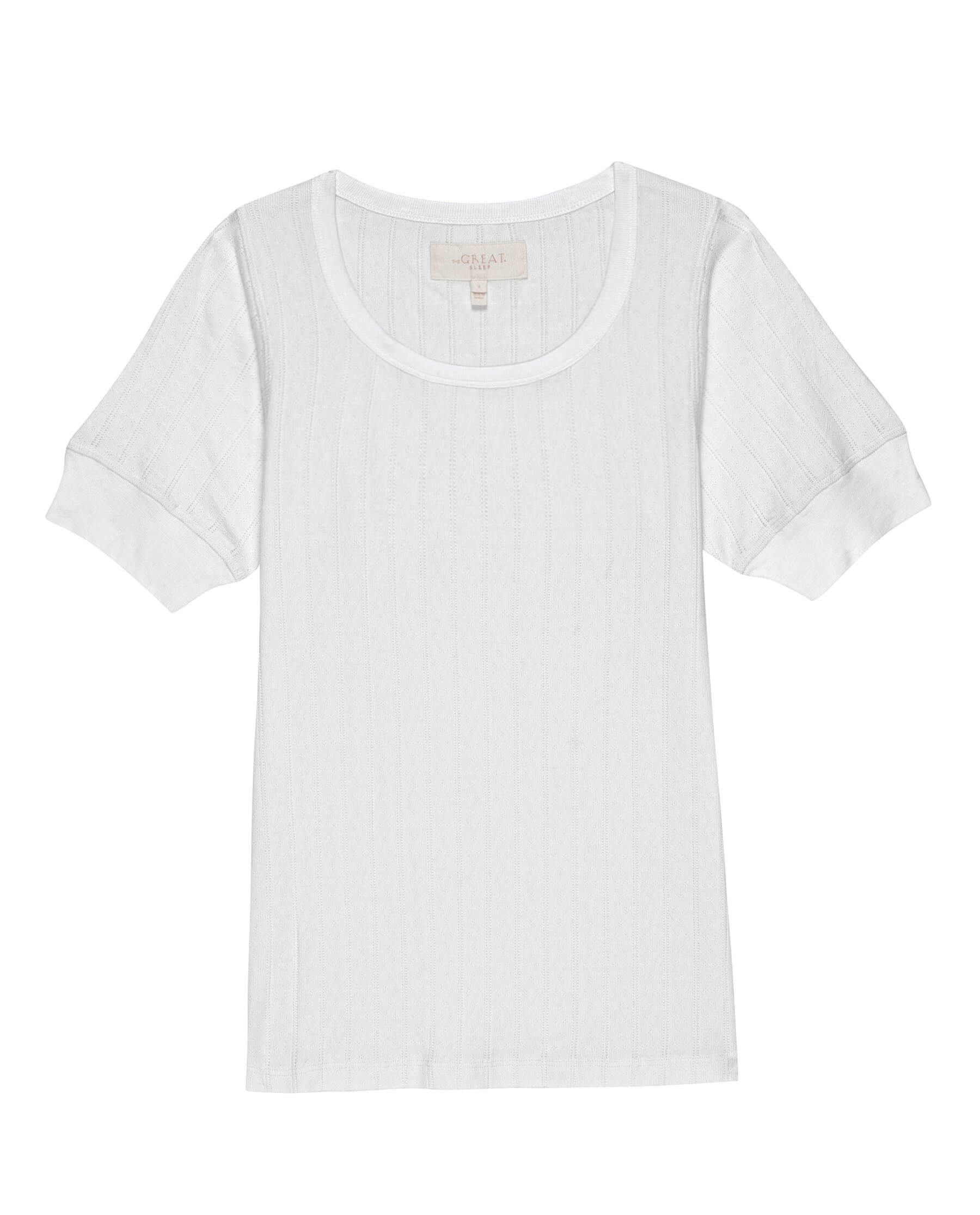 The Pointelle Ballet Tee. -- White