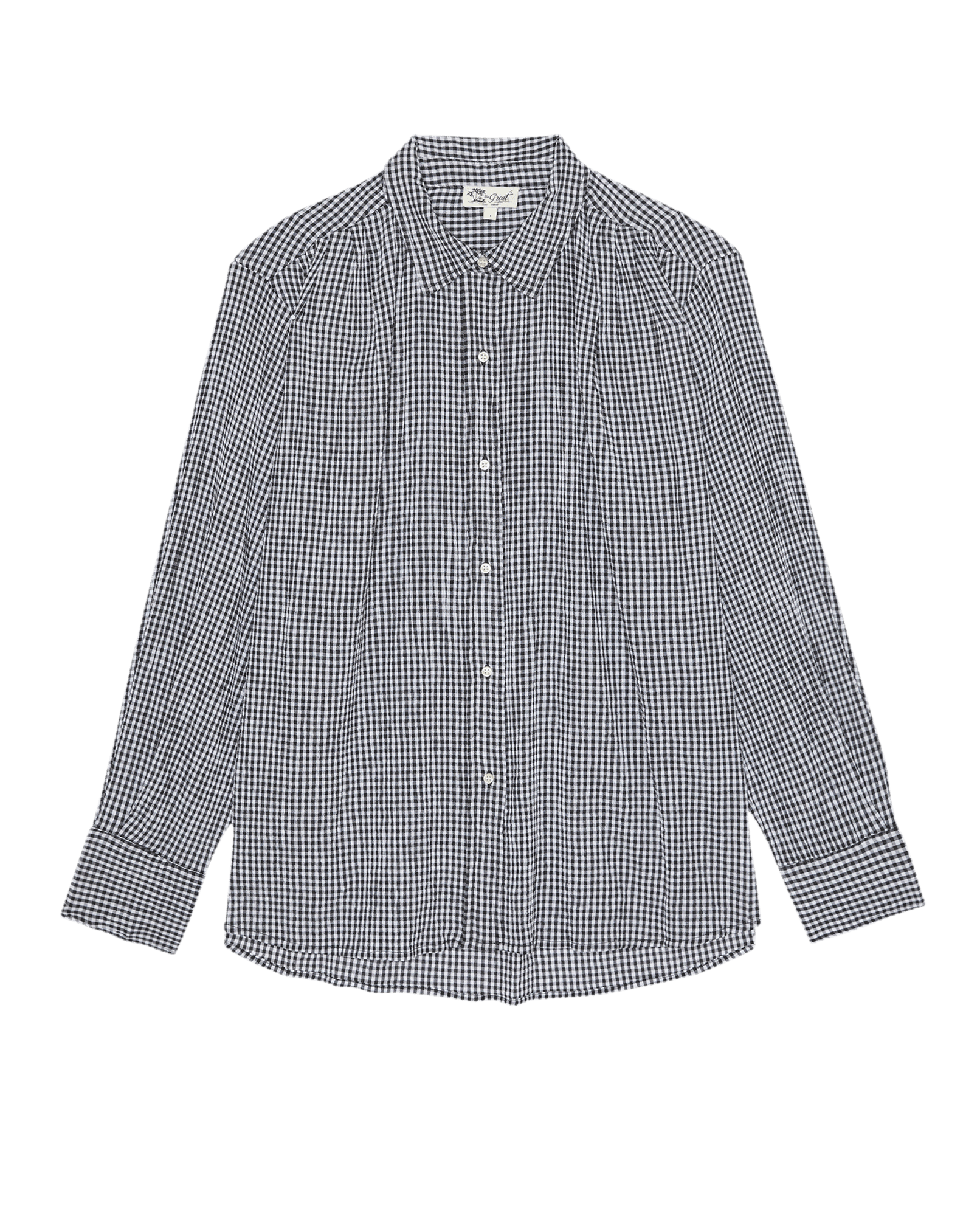 The Cove Shirt. -- Black And Cream Check