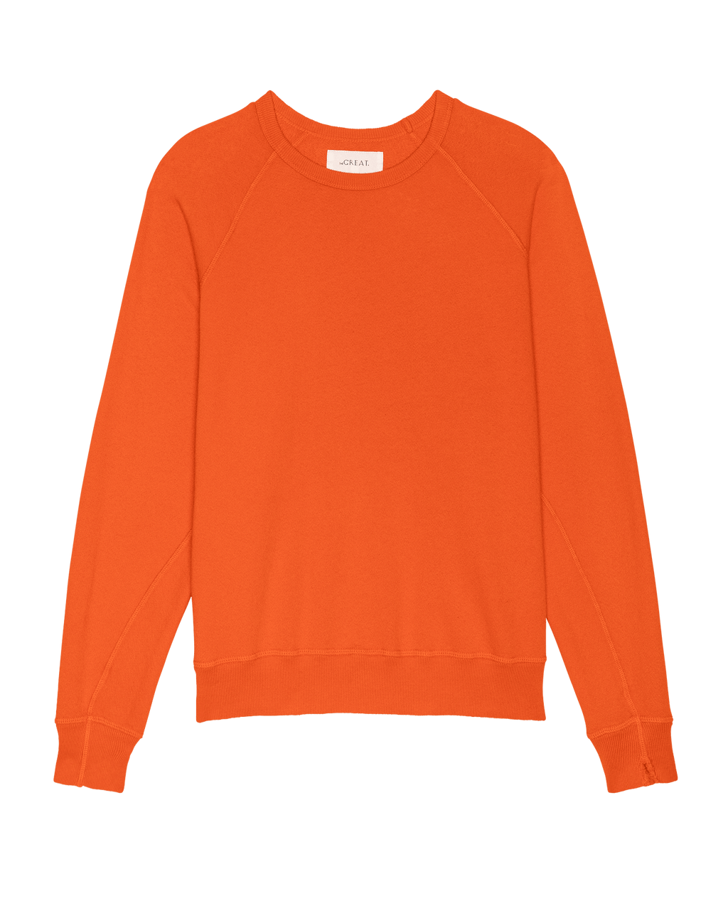 The College Sweatshirt. Solid -- Persimmon