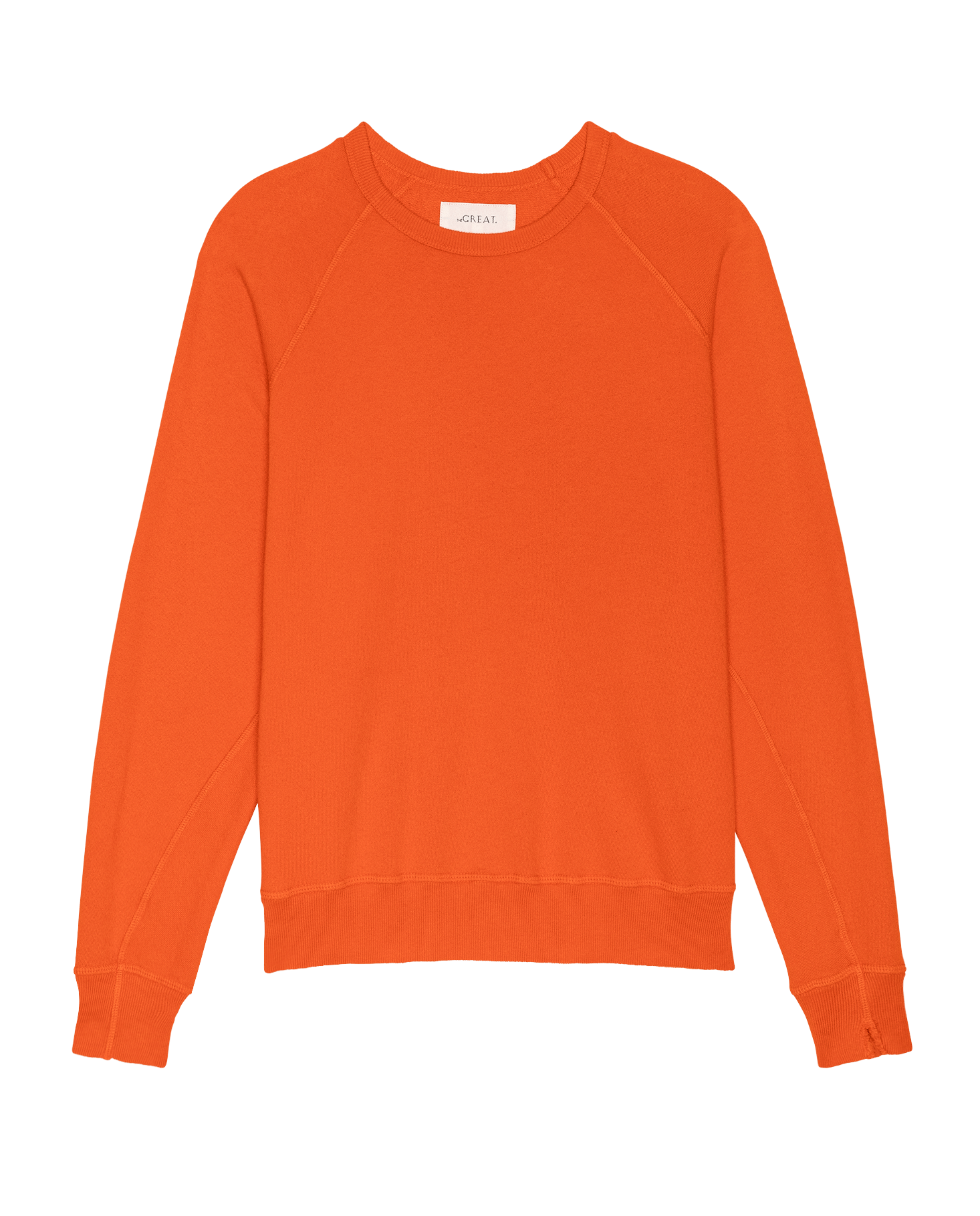 The College Sweatshirt. Solid -- Persimmon
