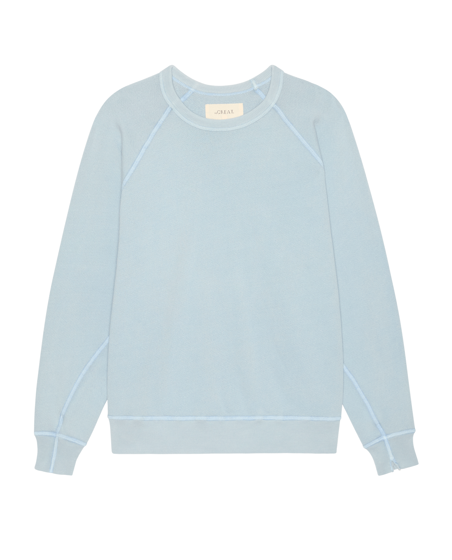 The College Sweatshirt. Solid -- Whisper Blue