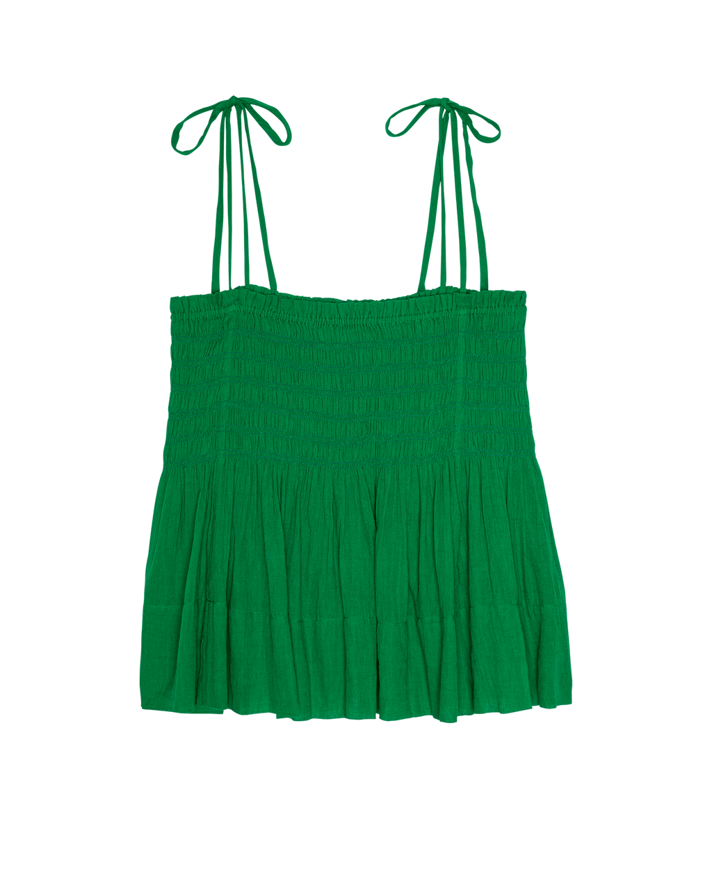 The Tide Smocked Top. -- Bright Sprig