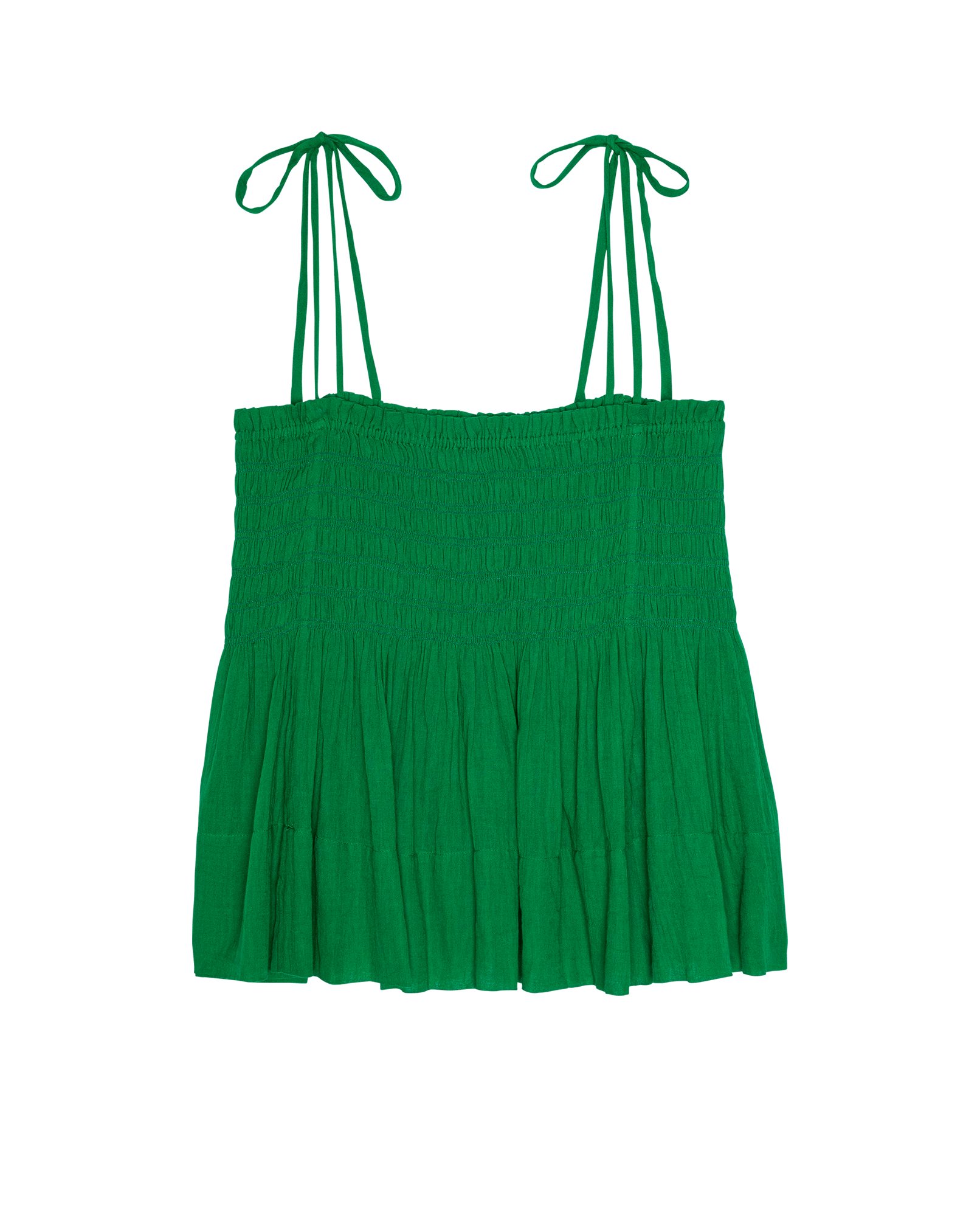 The Tide Smocked Top. -- Bright Sprig