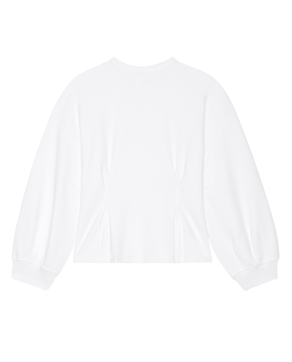The Slouchy Corset Sweatshirt. -- True White