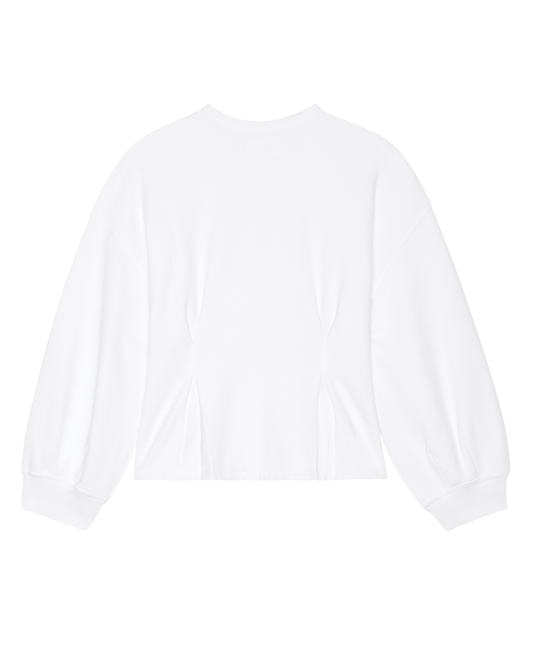 The Slouchy Corset Sweatshirt. -- True White