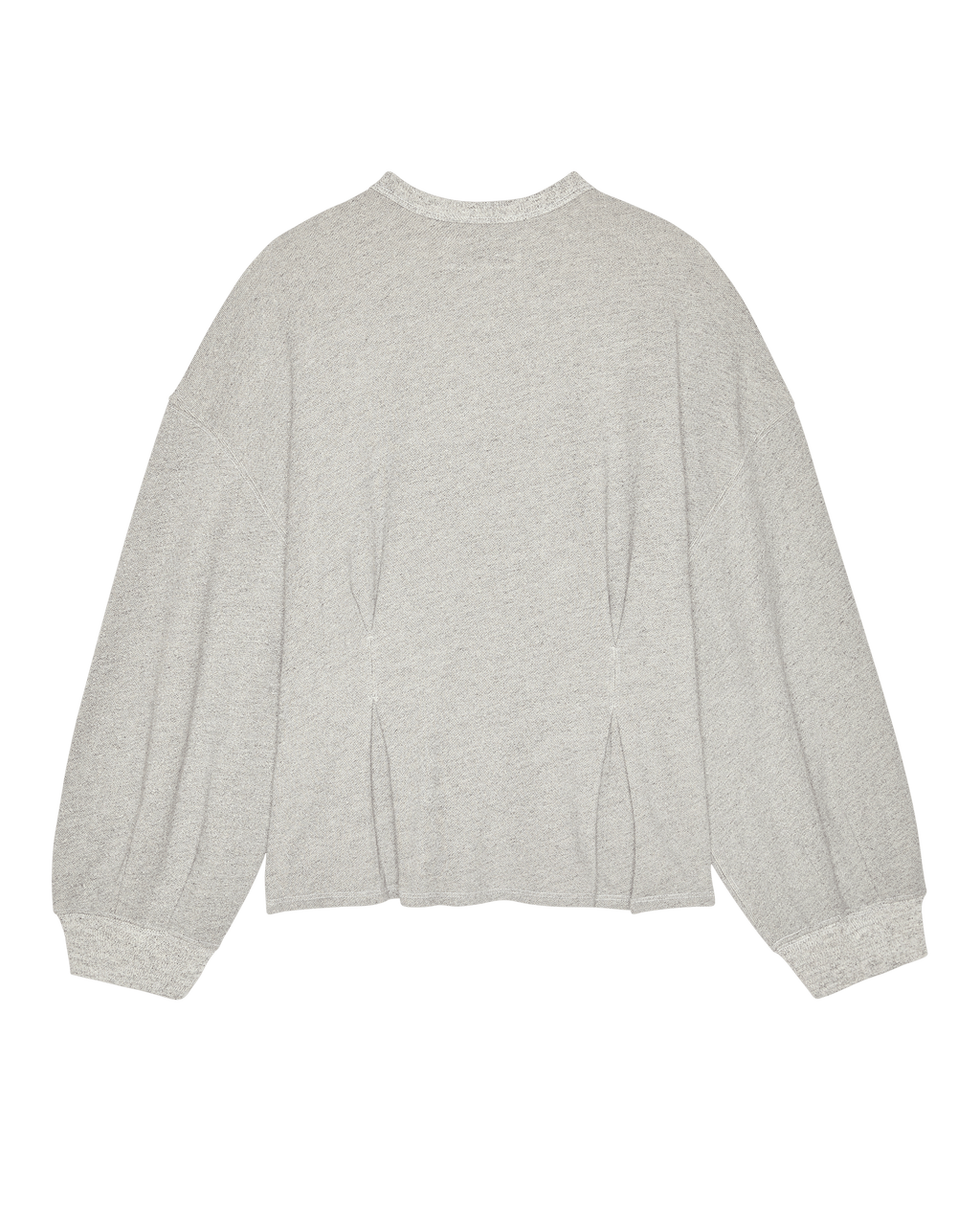 The Slouchy Corset Sweatshirt. -- Varsity Grey