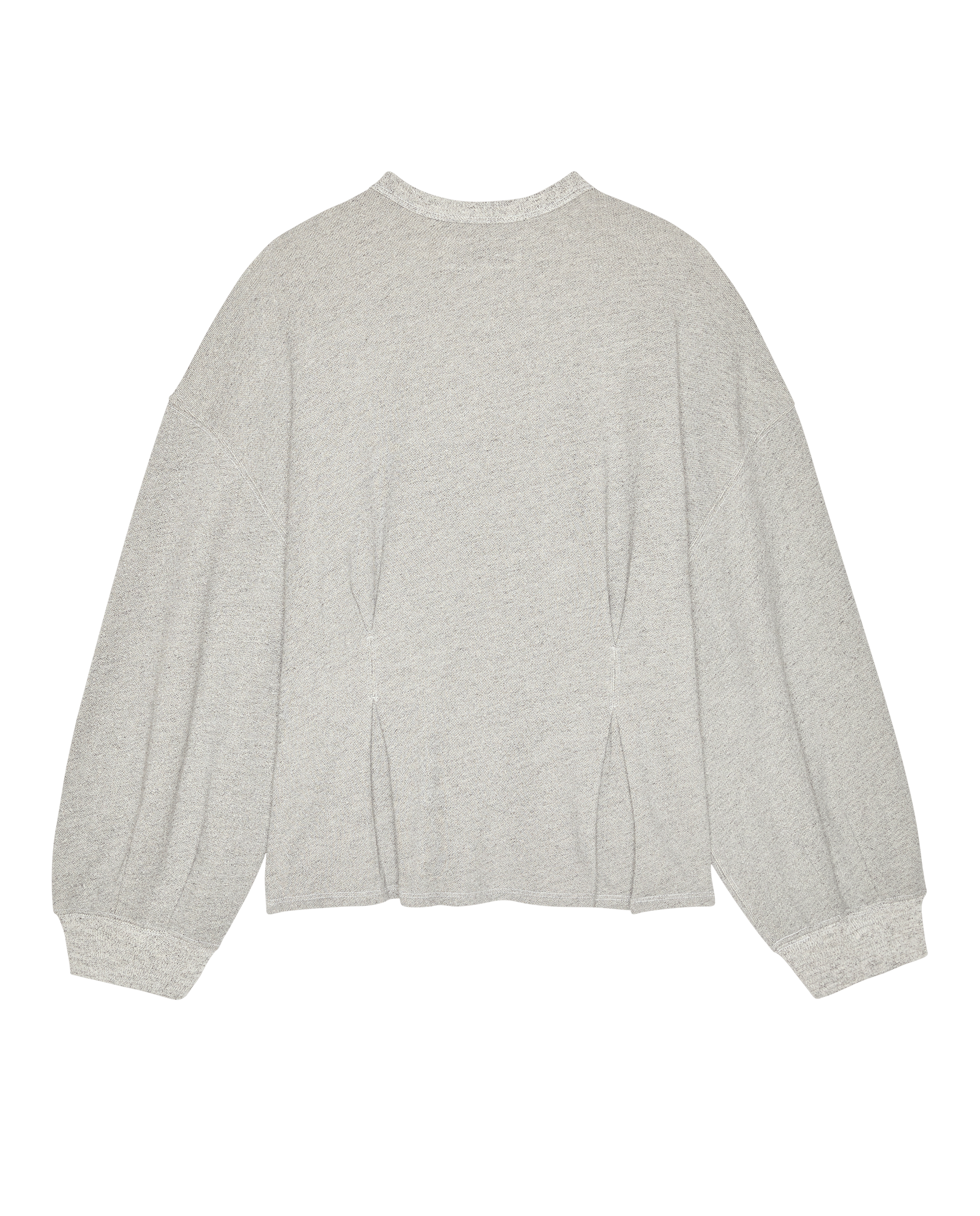 The Slouchy Corset Sweatshirt. -- Varsity Grey
