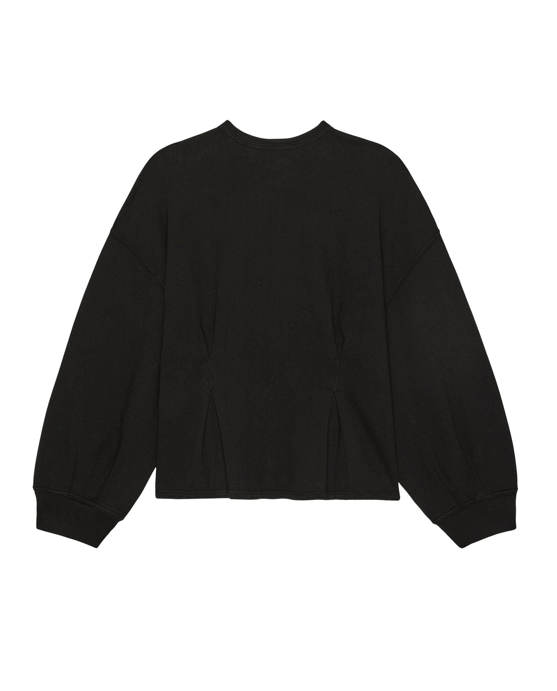 The Slouchy Corset Sweatshirt. -- True Black
