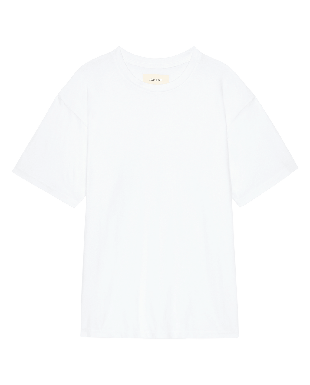 The Slouchy Crew Tee. -- True White