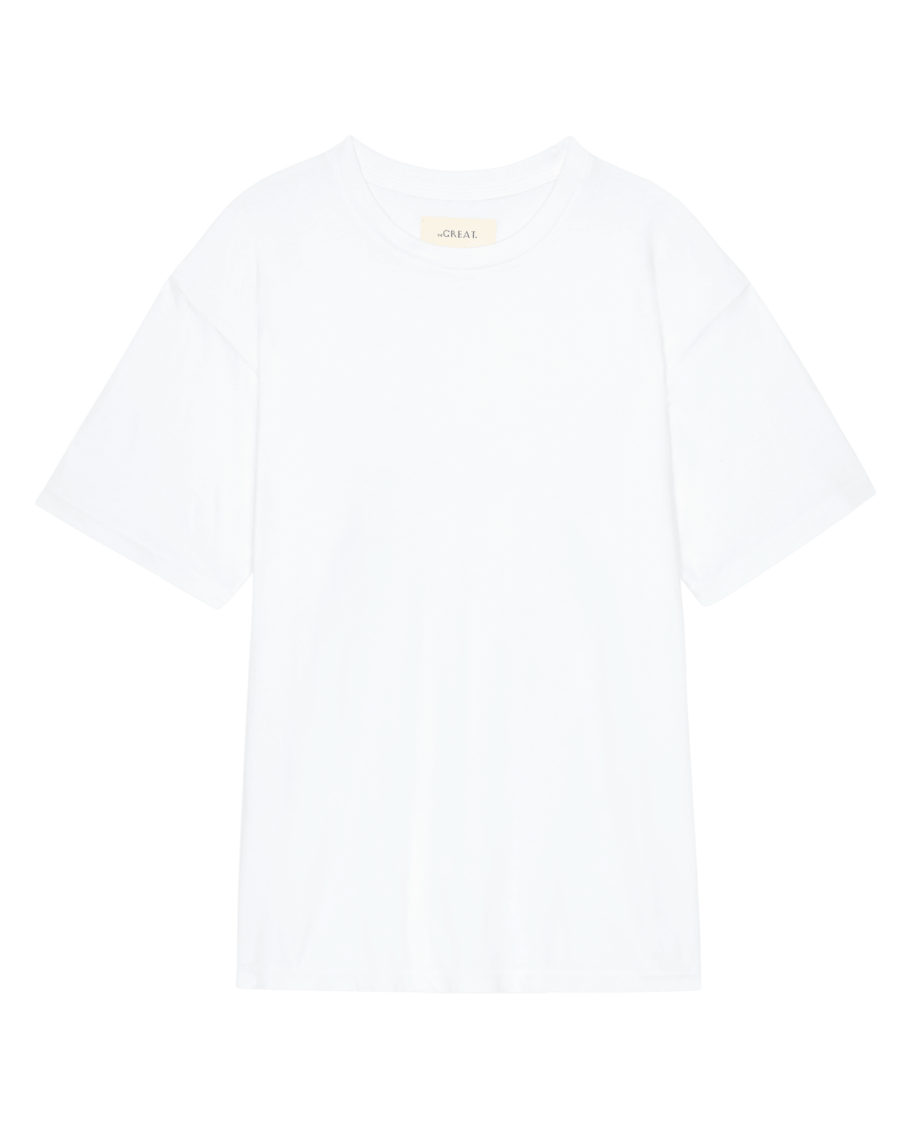 The Slouchy Crew Tee. -- True White