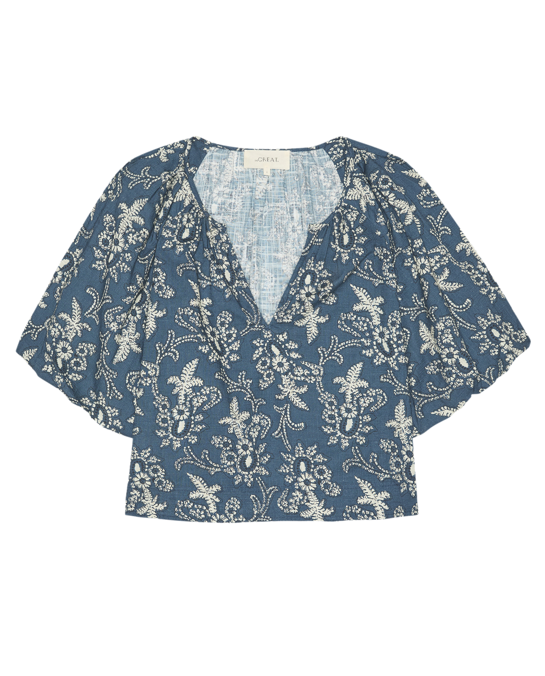 The Blythe Top. -- Indigo Bandana