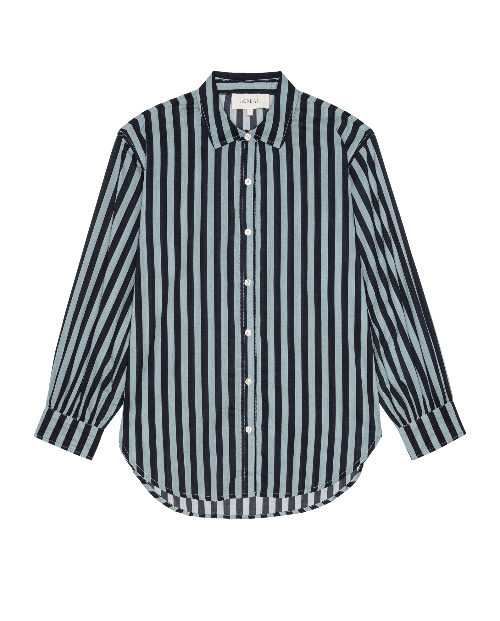 The Daily Button Up. -- Blue Club Stripe