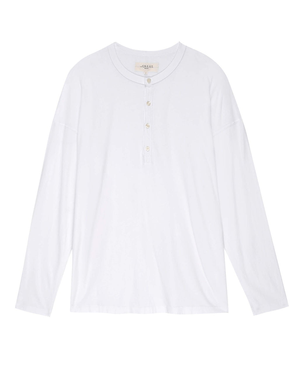 The Men's Boxy Henley. -- True White