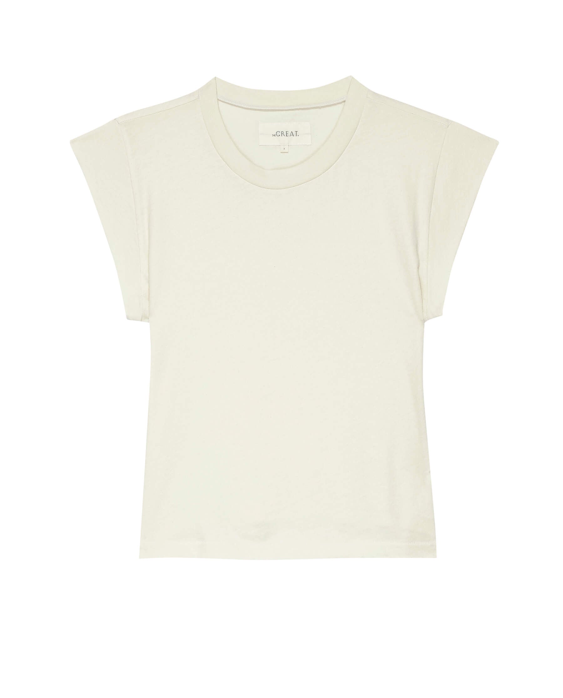 The Peak Shoulder Tee. -- Washed White