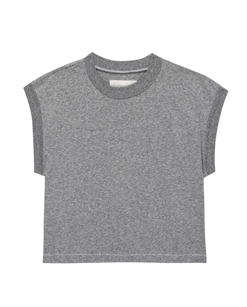 The Square Tee. -- Heather Grey