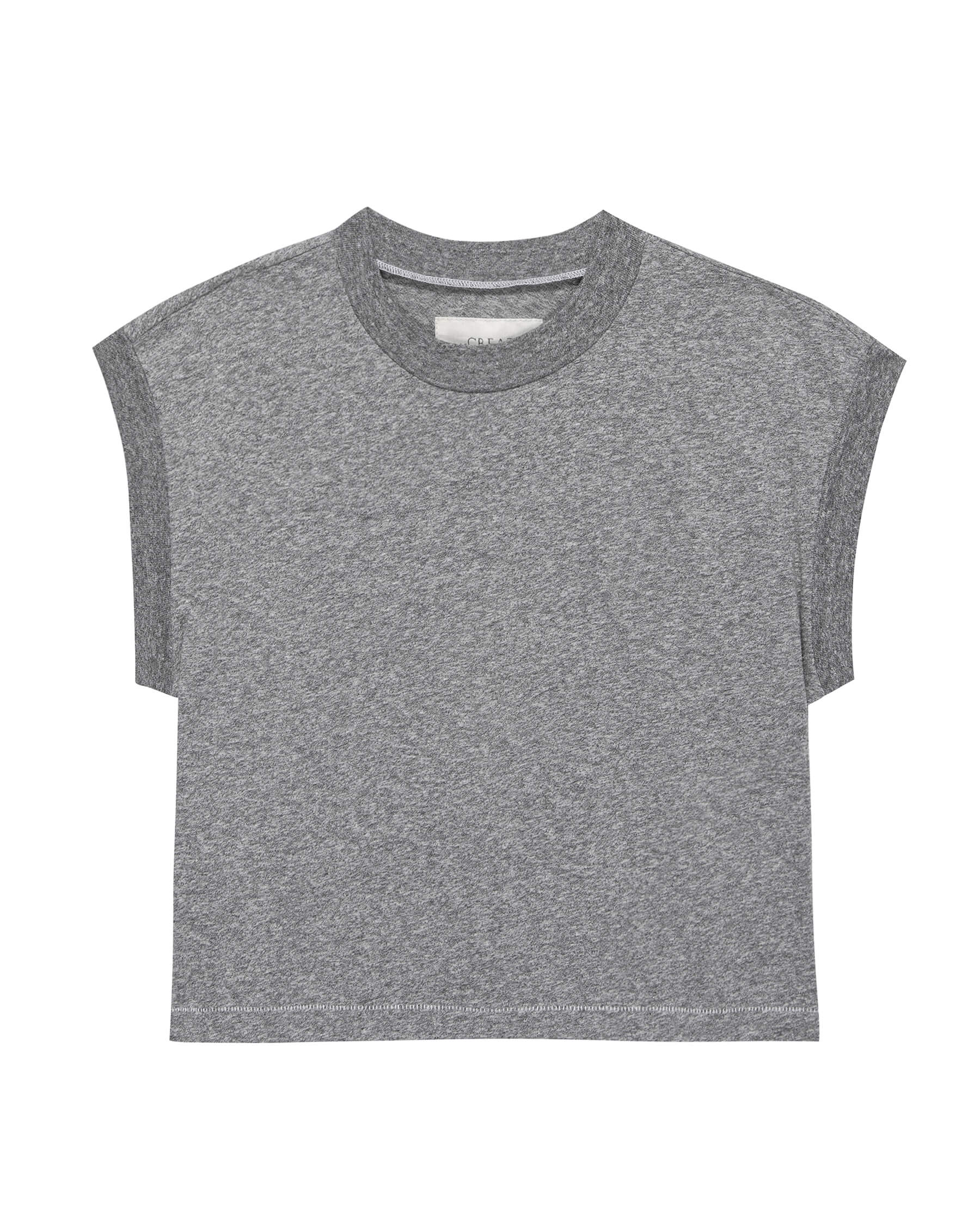 The Square Tee. -- Heather Grey