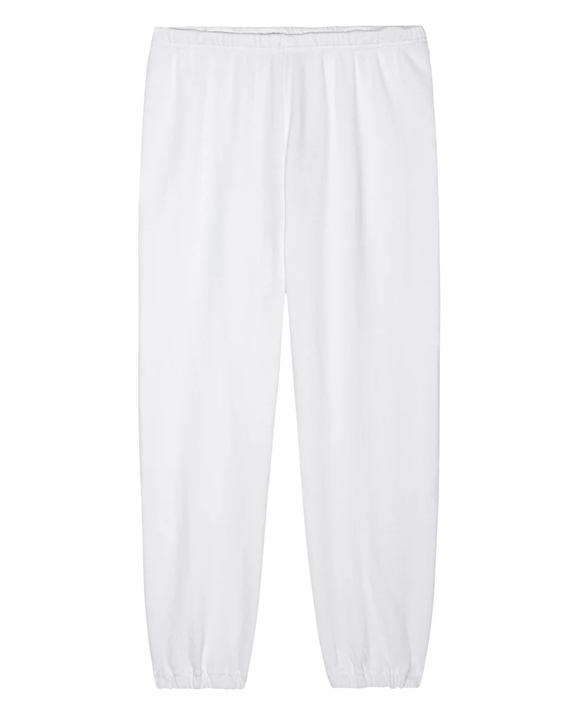 The Stadium Sweatpant. Solid -- True White