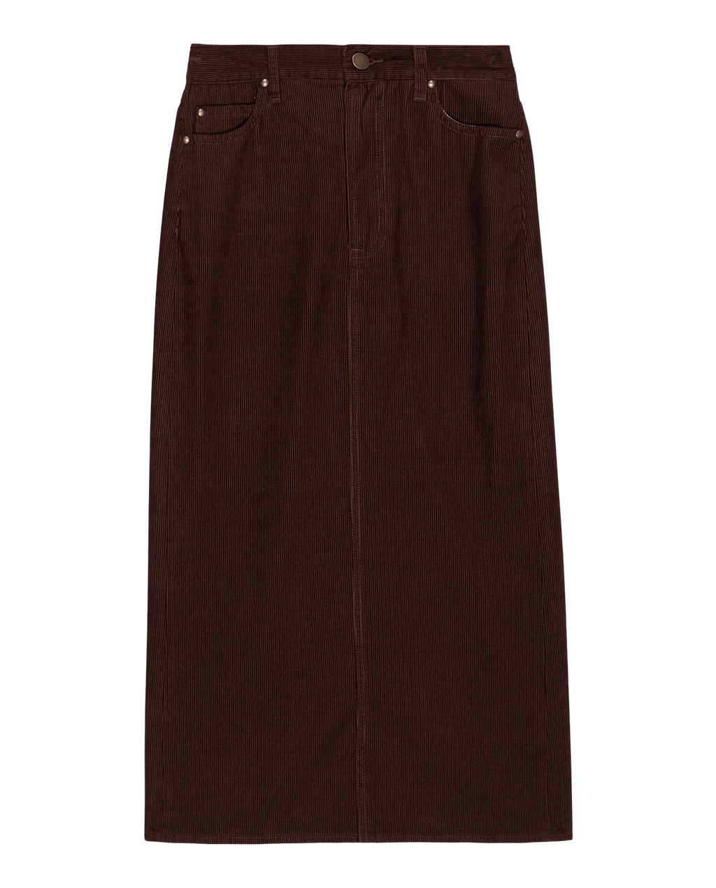 The Column Skirt. Cord -- Cinnabar